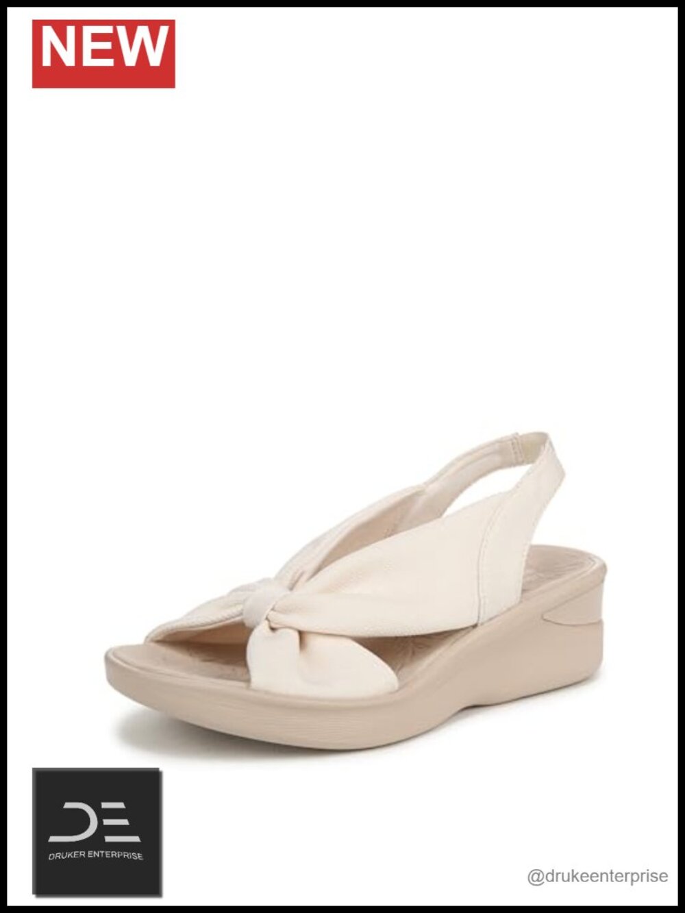 Women's Stretch Fabric Wedge Sandal Slingback Platform